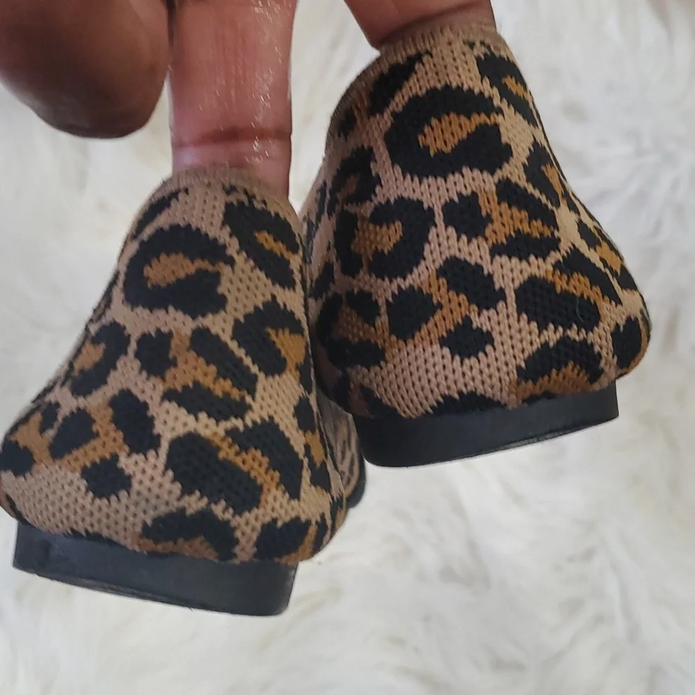 Steve Madden leopard Mob Wife flats shoe size 8.5 - Picture 4 of 14